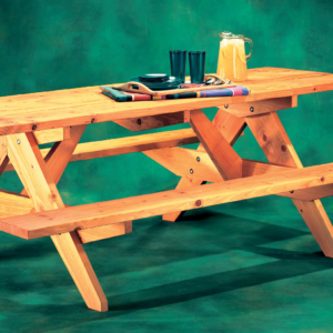 Alternative view of A-Frame Picnic Table
