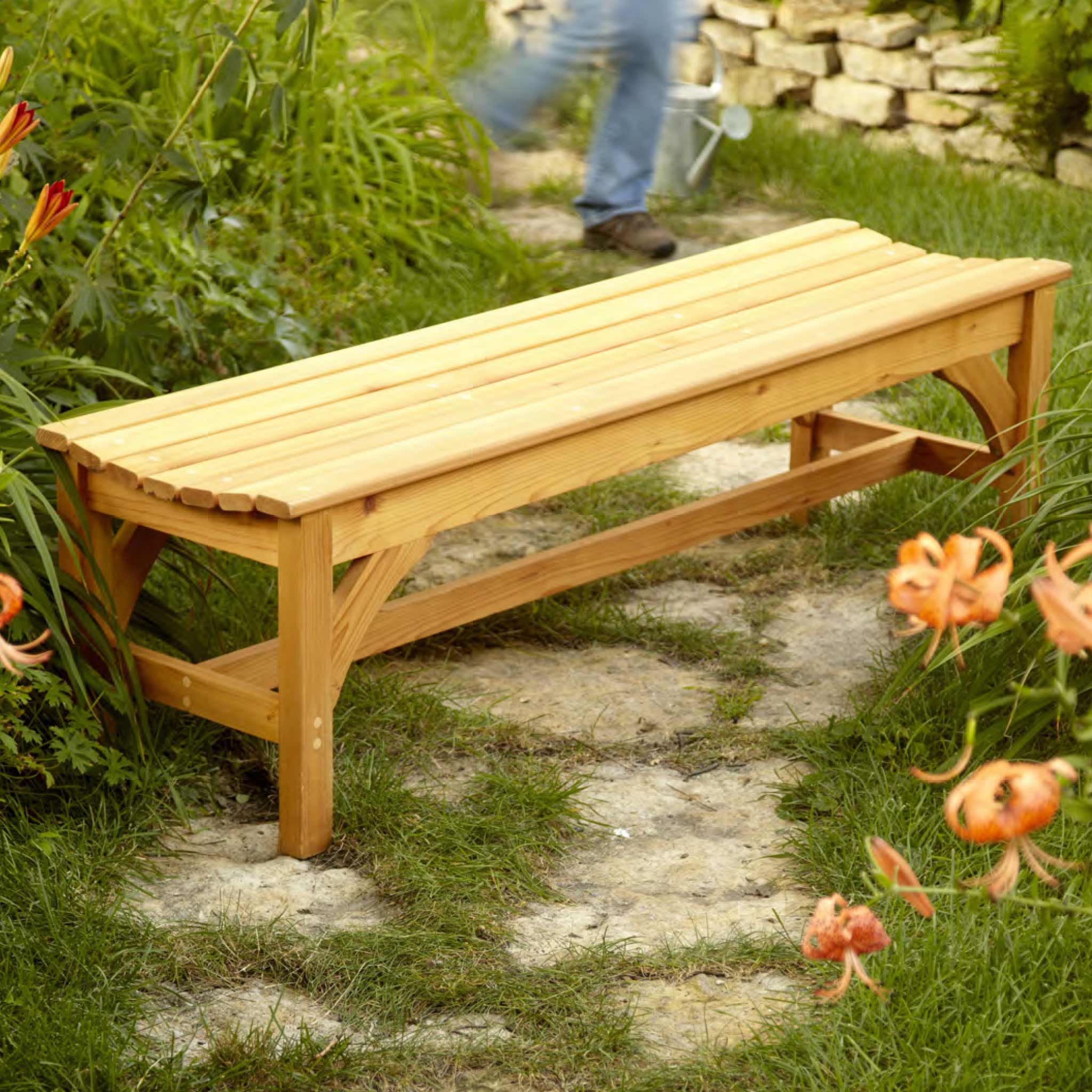 Curved Seat Garden Bench - Image 2