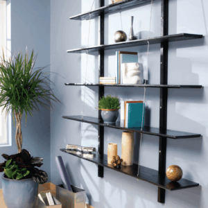 Alternative view of Suspended Bookshelves